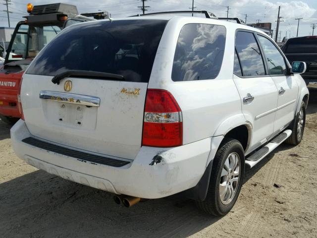 2HNYD18863H513755 - 2003 ACURA MDX TOURIN WHITE photo 4