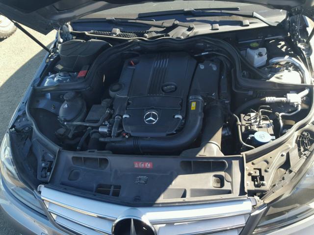 WDDGF4HB1DA852891 - 2013 MERCEDES-BENZ C 250 SILVER photo 7