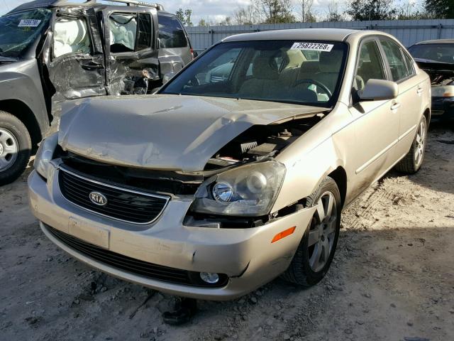 KNAGE124675082414 - 2007 KIA OPTIMA LX GOLD photo 2