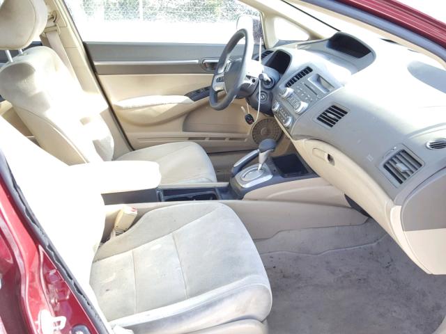 1HGFA16806L074263 - 2006 HONDA CIVIC EX წითელი ფოტო 5