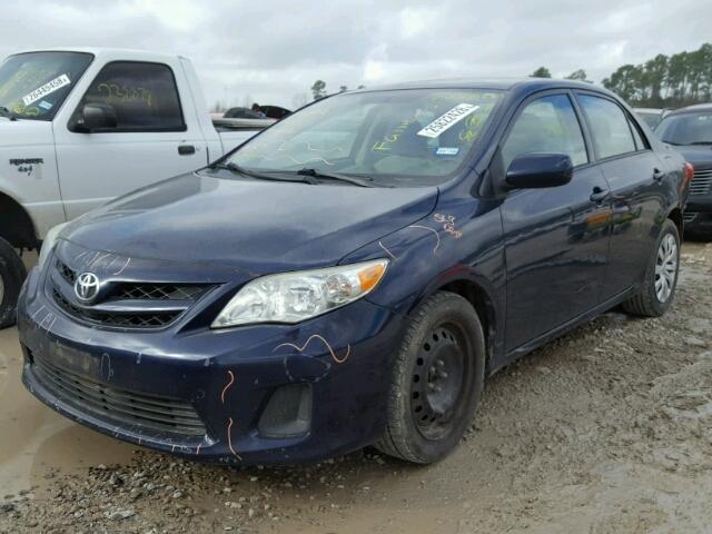 5YFBU4EE4CP028483 - 2012 TOYOTA COROLLA BA BLUE photo 2