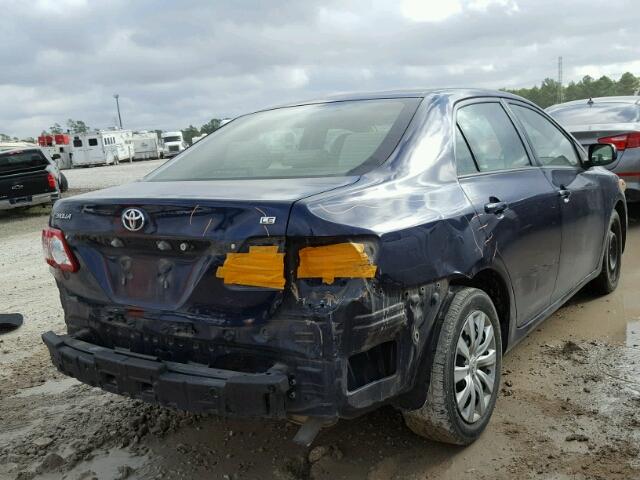 5YFBU4EE4CP028483 - 2012 TOYOTA COROLLA BA BLUE photo 4