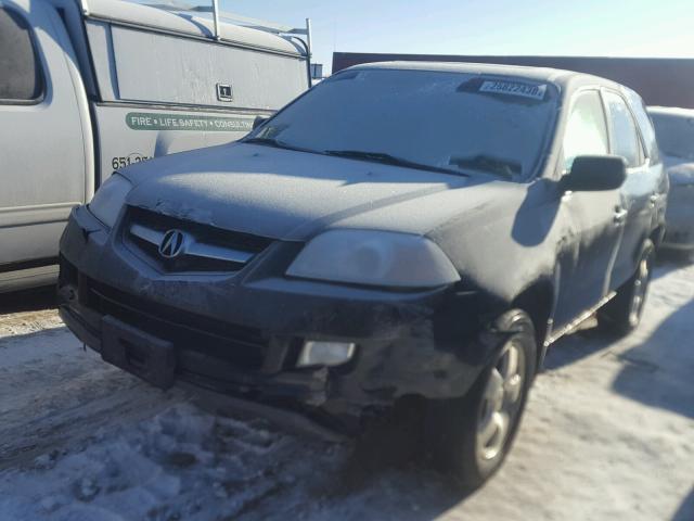 2HNYD18215H555538 - 2005 ACURA MDX BLACK photo 2