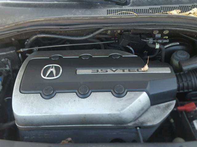 2HNYD18215H555538 - 2005 ACURA MDX BLACK photo 7