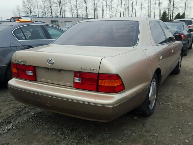 JT8BH28F9X0160361 - 1999 LEXUS LS 400 GOLD photo 4