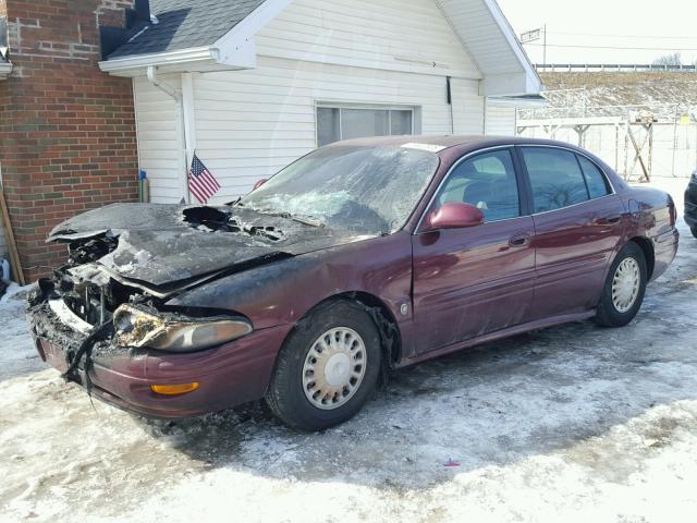 1G4HP54K924136738 - 2002 BUICK LESABRE CU RED photo 2