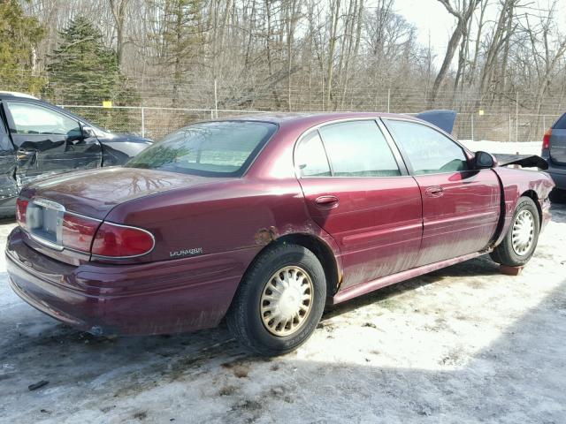 1G4HP54K924136738 - 2002 BUICK LESABRE CU RED photo 4