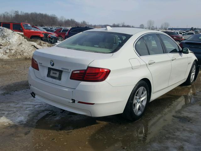 WBAXH5C51DD110823 - 2013 BMW 528 XI WHITE photo 4