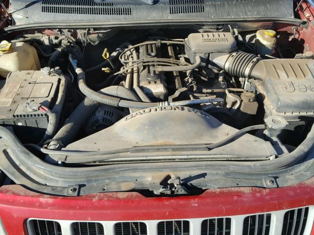 1J4GW48S14C289432 - 2004 JEEP GRAND CHER RED photo 7