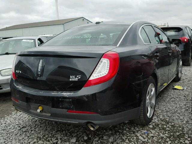 1LNHL9EK4DG600568 - 2013 LINCOLN MKS BLACK photo 4