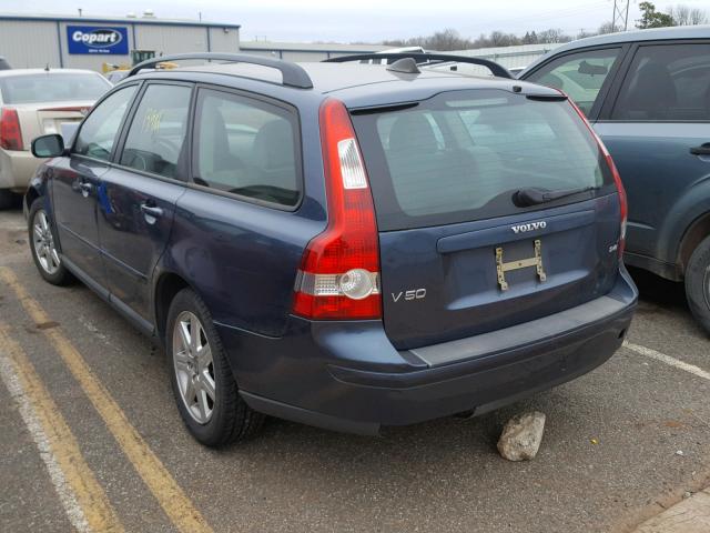 YV1MW382272273134 - 2007 VOLVO V50 2.4I BLUE photo 3