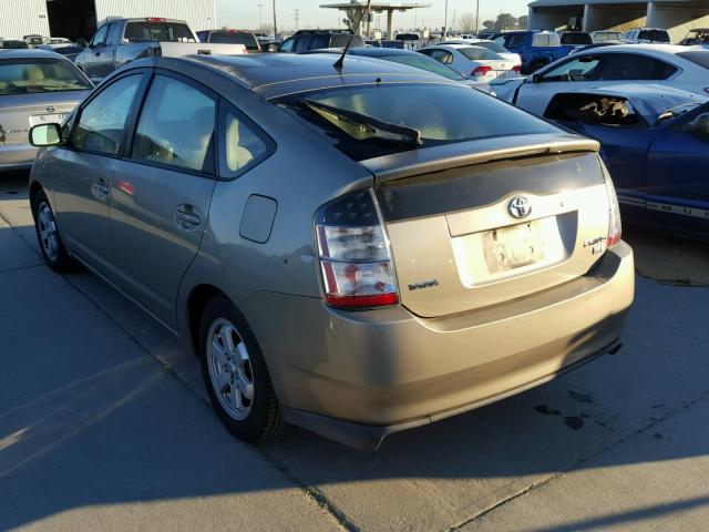 JTDKB20U353097508 - 2005 TOYOTA PRIUS GOLD photo 3