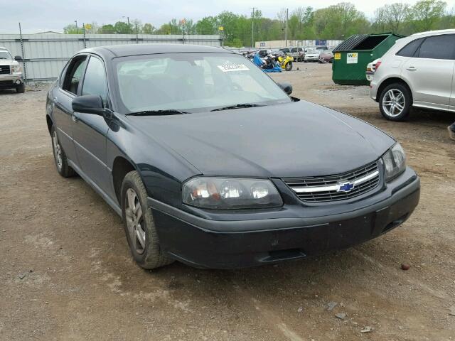 2G1WF52E049128161 - 2004 CHEVROLET IMPALA BLACK photo 1