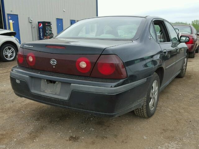 2G1WF52E049128161 - 2004 CHEVROLET IMPALA BLACK photo 4