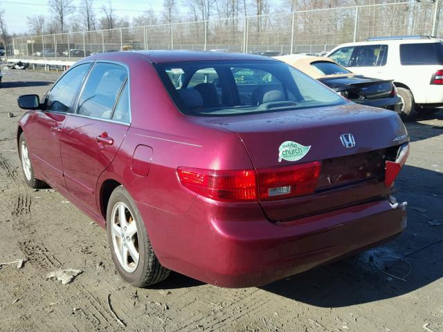 1HGCM56755A098691 - 2005 HONDA ACCORD EX RED photo 3