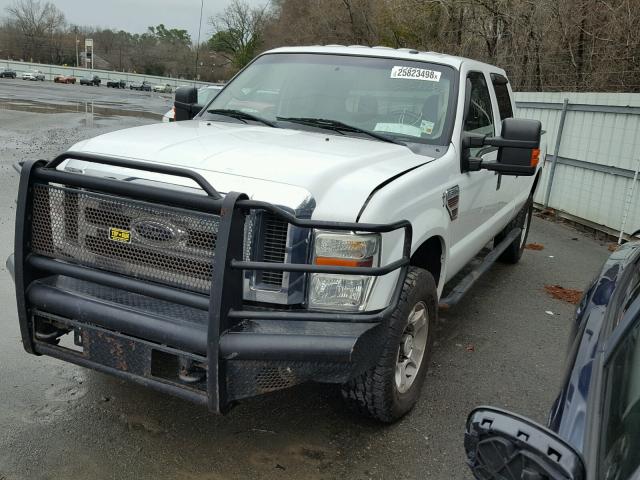 1FTWW3BR5AEB27255 - 2010 FORD F350 SUPER WHITE photo 2