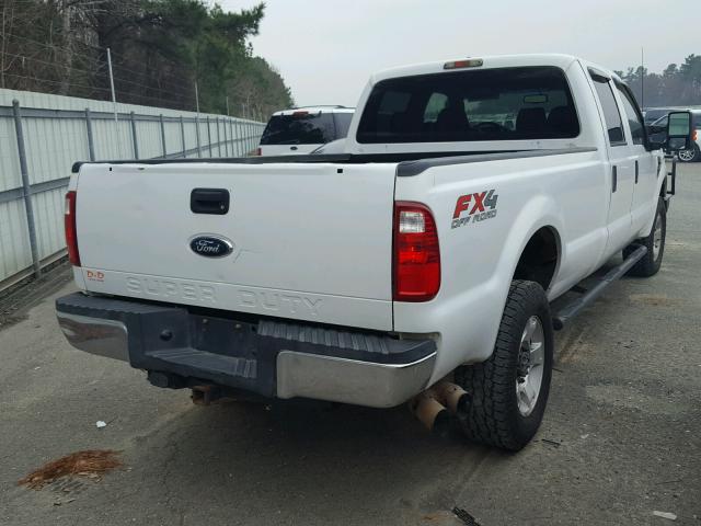 1FTWW3BR5AEB27255 - 2010 FORD F350 SUPER WHITE photo 4