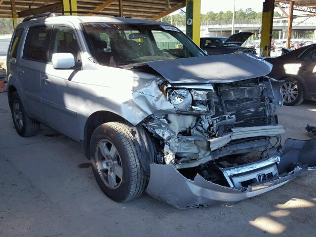 5FNYF3H42AB017587 - 2010 HONDA PILOT EX SILVER photo 1