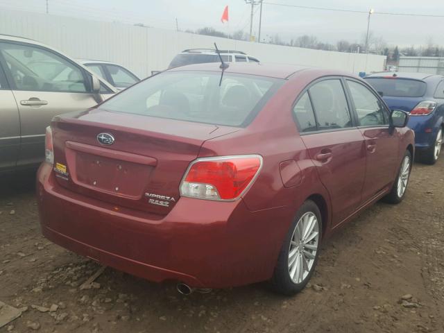 JF1GJAD62CH010539 - 2012 SUBARU IMPREZA PR RED photo 4