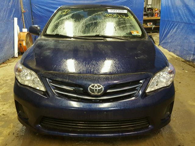 2T1BU4EE8DC029315 - 2013 TOYOTA COROLLA BA BLUE photo 9