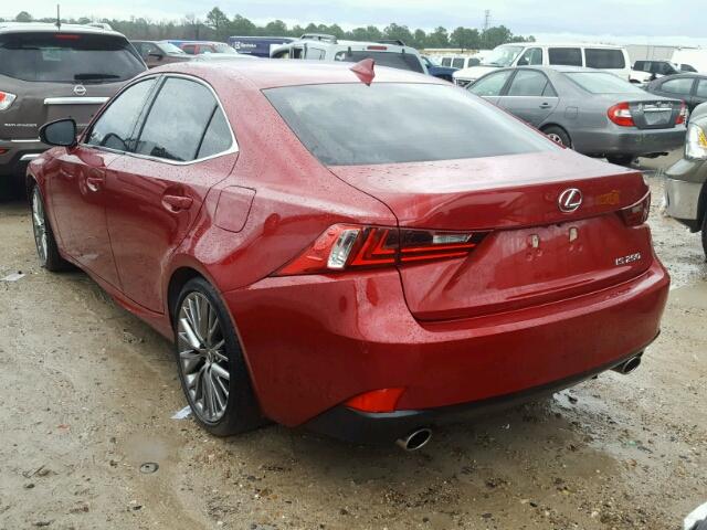 JTHBF1D25F5065316 - 2015 LEXUS IS 250 RED photo 3