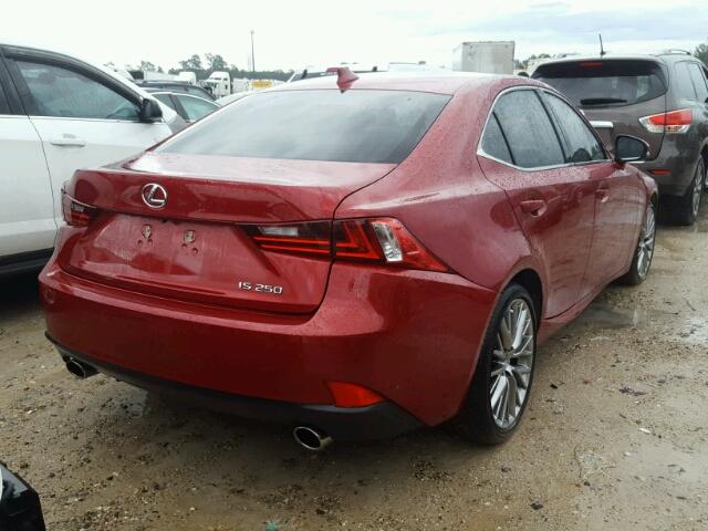 JTHBF1D25F5065316 - 2015 LEXUS IS 250 RED photo 4