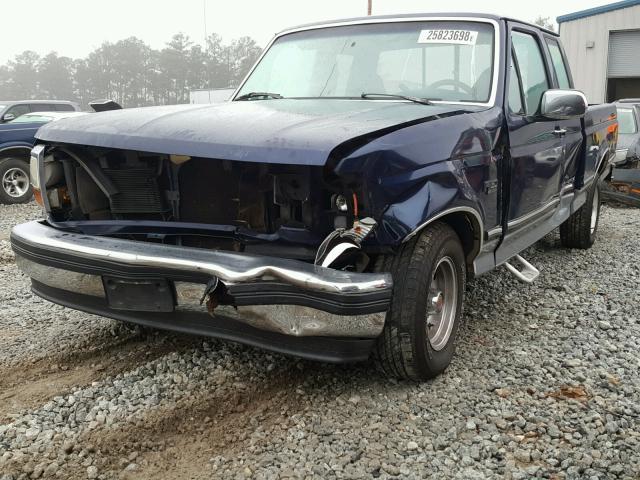 1FTEX15N4RKA40563 - 1994 FORD F150 BLUE photo 2