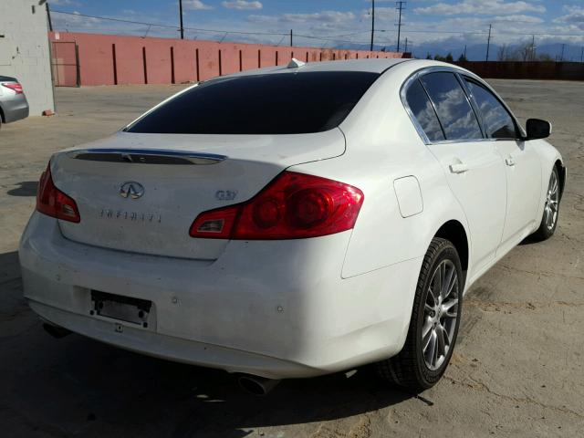 JN1CV6AP1CM933810 - 2012 INFINITI G37 BASE WHITE photo 4