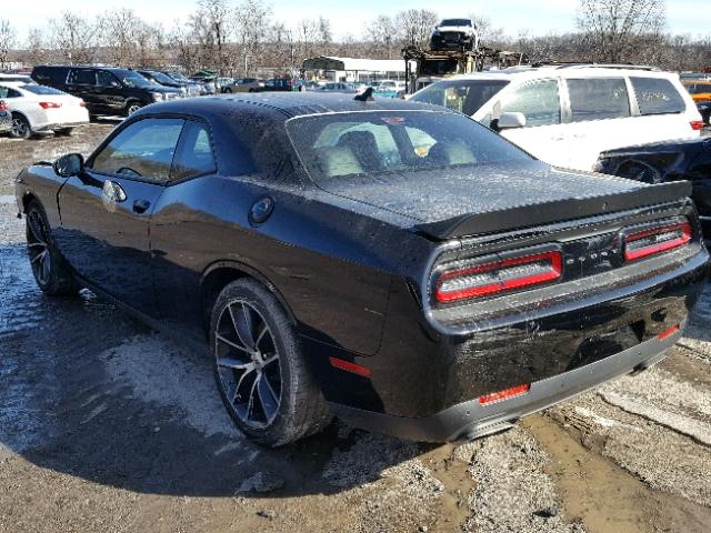 2C3CDZFJ0HH622633 - 2017 DODGE CHALLENGER BLACK photo 3