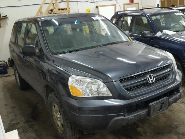 2HKYF18103H614798 - 2003 HONDA PILOT LX GREEN photo 1