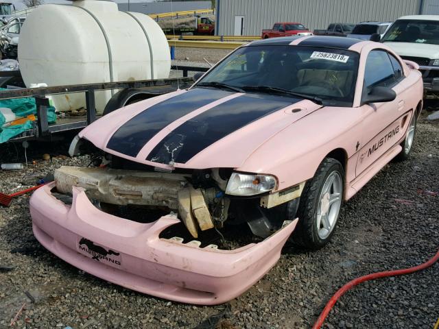 1FALP4049SF184296 - 1995 FORD MUSTANG PINK photo 2