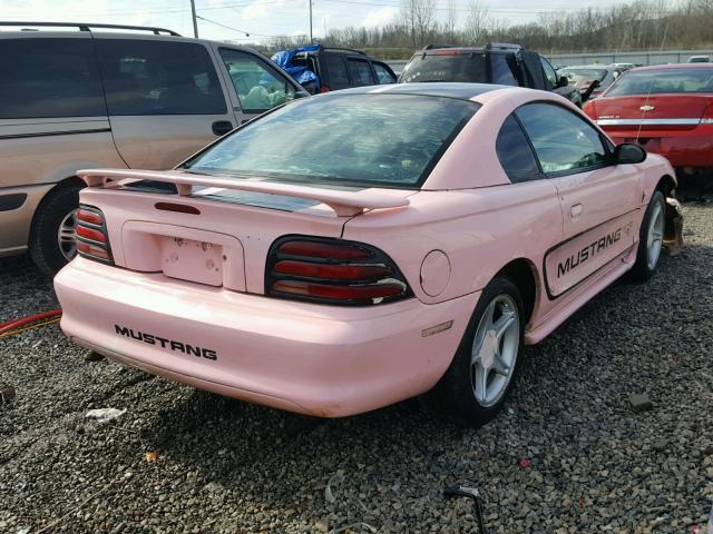 1FALP4049SF184296 - 1995 FORD MUSTANG PINK photo 4