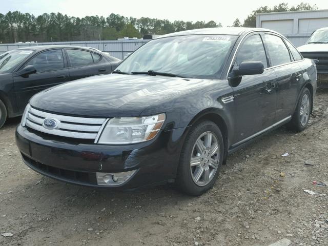 1FAHP24W38G124622 - 2008 FORD TAURUS SEL BLACK photo 2