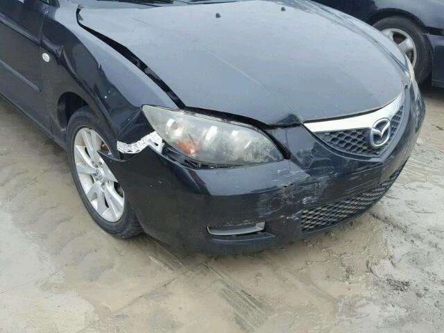 JM1BK32F371768596 - 2007 MAZDA 3 I BLACK photo 9