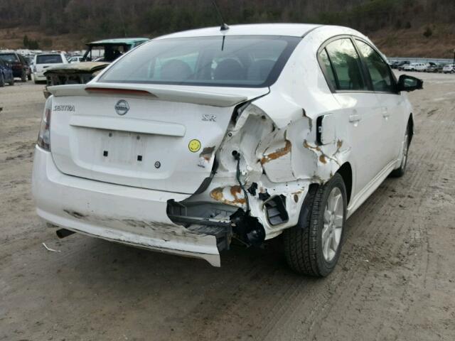 3N1AB6AP1AL682326 - 2010 NISSAN SENTRA 2.0 WHITE photo 4