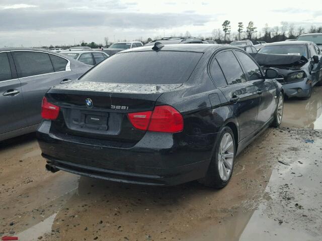 WBAPH7C55BA800696 - 2011 BMW 328 I BLACK photo 4