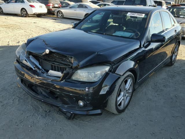 WDDGF5EB3AF407271 - 2010 MERCEDES-BENZ C 300 BLACK photo 2