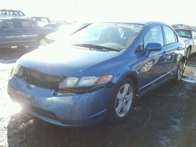 1HGFA16856L034616 - 2006 HONDA CIVIC EX BLUE photo 2