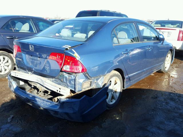 1HGFA16856L034616 - 2006 HONDA CIVIC EX BLUE photo 4