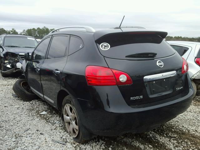 JN8AS5MV6BW670299 - 2011 NISSAN ROGUE S BLACK photo 3