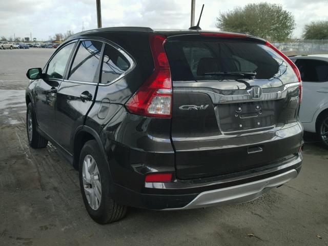 2HKRM4H73GH664777 - 2016 HONDA CR-V EXL BROWN photo 3