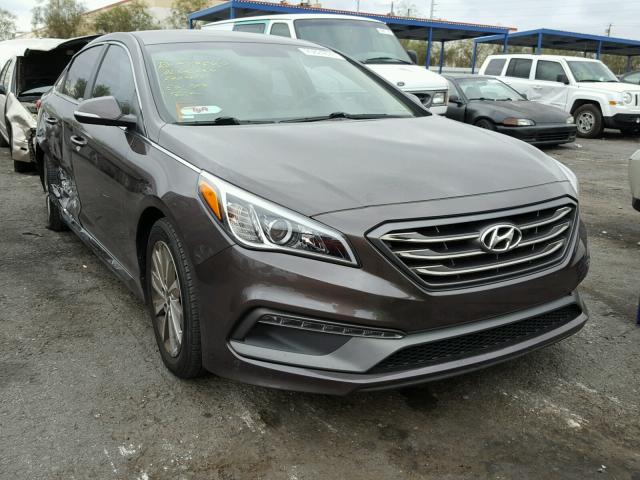 5NPE34AF1FH049467 - 2015 HYUNDAI SONATA SPO BROWN photo 1