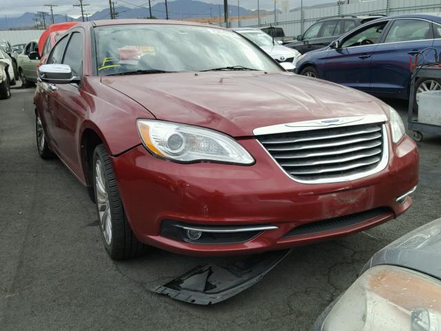 1C3CCBCG6DN507751 - 2013 CHRYSLER 200 LIMITE RED photo 1