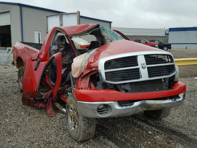 3D7KS26C26G194637 - 2006 DODGE RAM 2500 S RED photo 1