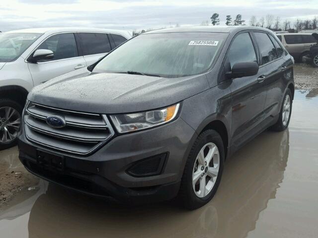 2FMPK3G95GBB43528 - 2016 FORD EDGE SE GRAY photo 2