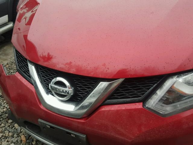 5N1AT2MV8FC761617 - 2015 NISSAN ROGUE S RED photo 7