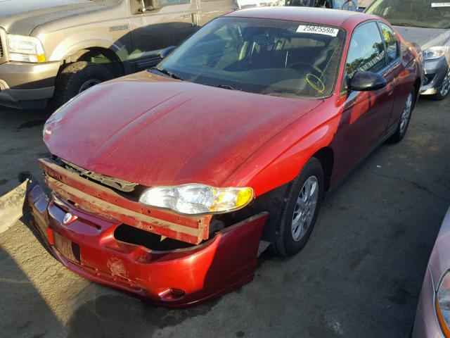 2G1WW12E559196031 - 2005 CHEVROLET MONTE CARL 红色 照片 2