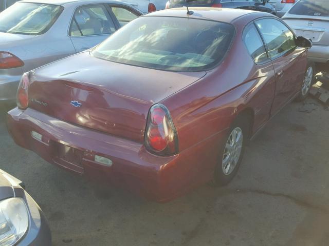 2G1WW12E559196031 - 2005 CHEVROLET MONTE CARL 红色 照片 4