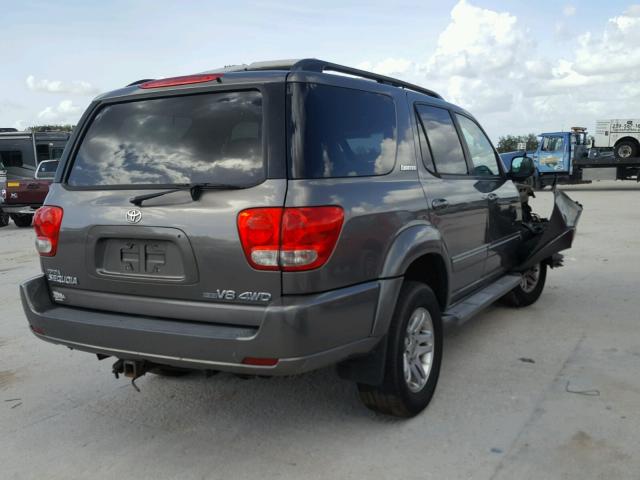 5TDBT48A06S259825 - 2006 TOYOTA SEQUOIA LI SILVER photo 4