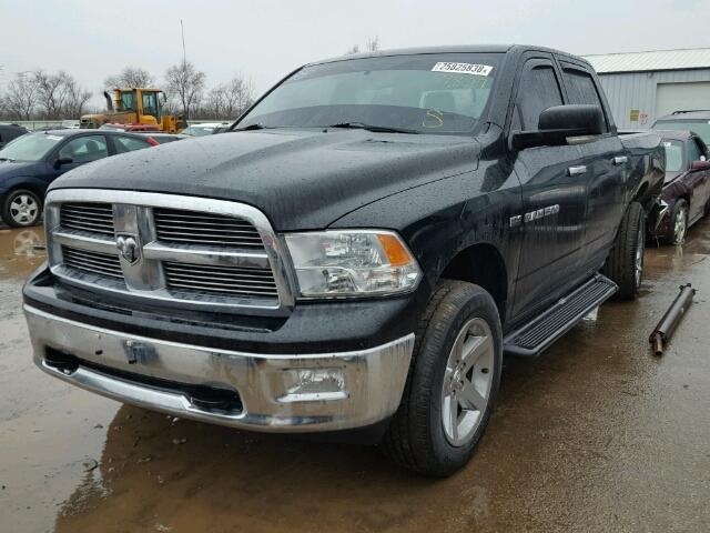 1C6RD7LT4CS285800 - 2012 DODGE RAM 1500 S BLACK photo 2